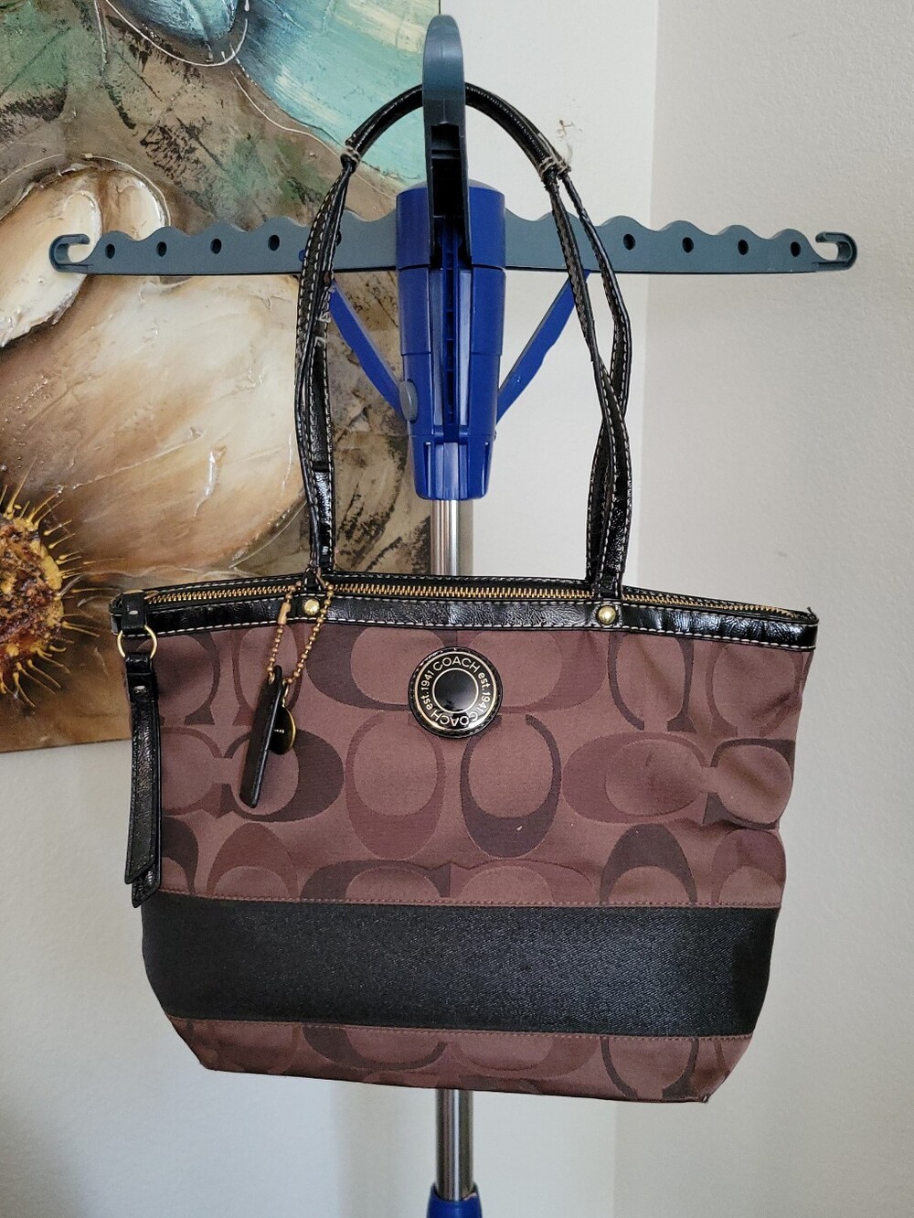 Coach Shoulder Brown Tote Bag